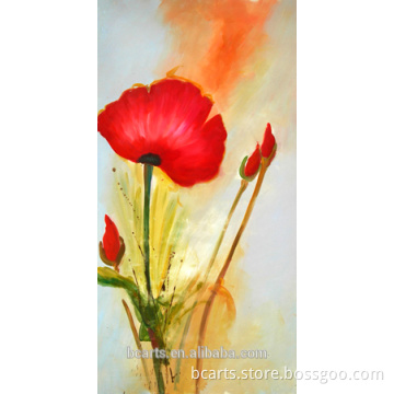 Beautiful new design flower designs fabric painting for home decor